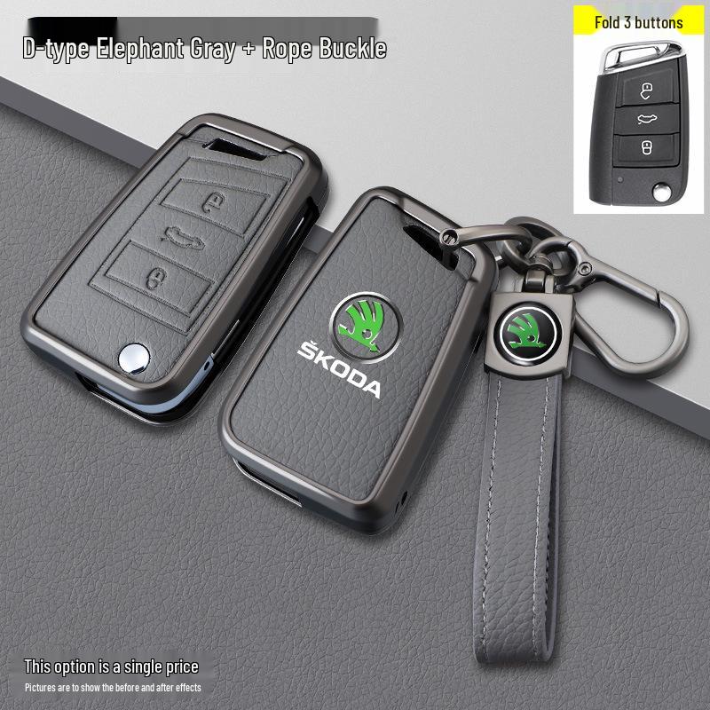 Skoda Kodiaq Elephant Grey Car Key Holder