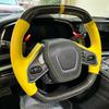 Pás de Câmbio para Volante para Corvette C8 Z51 Z06 2020 2021 2022 2023, Extensões de Volante Genuínas em Fibra de Carbono, Estilo Adicional, Preto