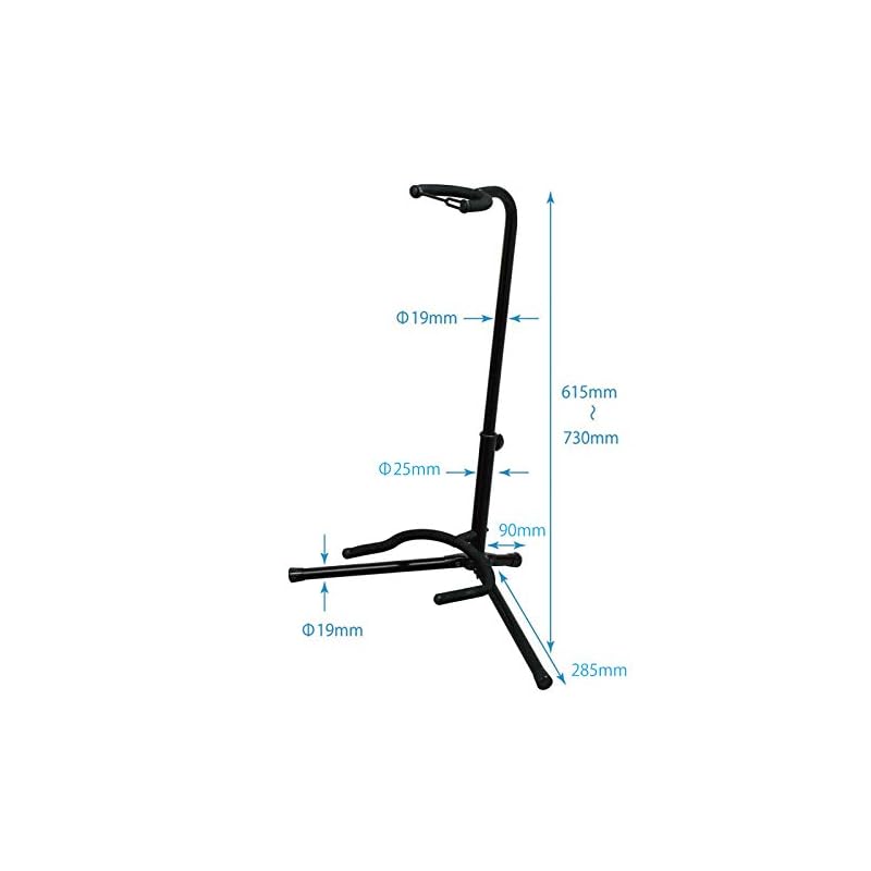 KIKUTANI Guitar Stand, for Guitar Storage, Suitable for Lacquer Finishes, with Anti-Tip Rubber, GS-101B