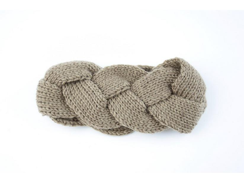 Handmade Woolen Cable Knit Headband Ear Warmer - European, American, Korean Style for Autumn/Winter