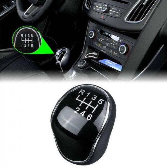 6 Speed For Ford Mondeo Focus Galaxy Manual Gear shift Knob Shifter Handball