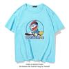 Japanese trendy brand pure cotton short-sleeve T-shirt for men and women, summer trendy personalized cartoon casual student loose short-sleeve top