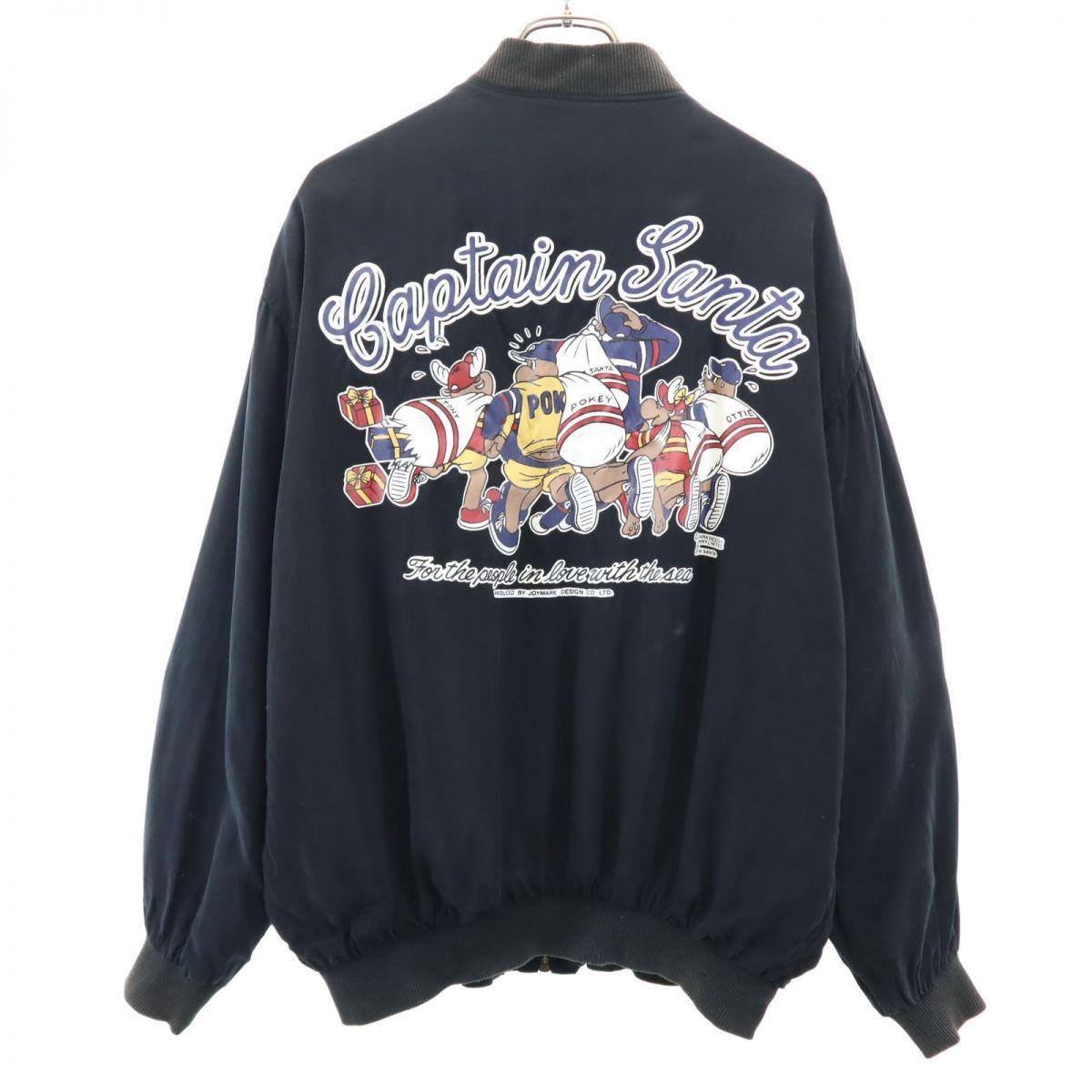 

CAPTAIN SANTA Back print reversible Zip jacket Black series Men s Used
