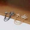 1Pcs Temperament Tassel Crystal Brooch Vintage Collar Jewelry  For Women Dress Mens Shirt Suit Set