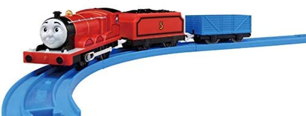 Takara Tomy Thomas Talking James English Train Toy for ages 3 and Meets toy safety standards and is ST mark "Plarail OT-03 Plus" up. certified.