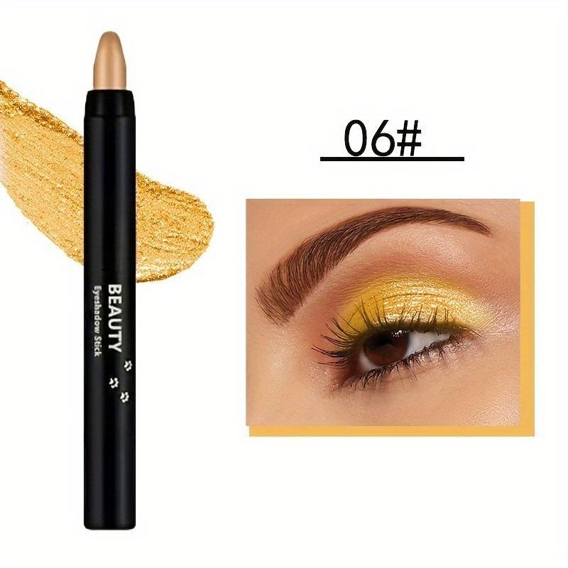 

Карандаш для век с мерцающим и матовым покрытием, водостойкий стойкий хайлайтер, крем-тени для век, карандаш для век, осветлитель для глаз 6#