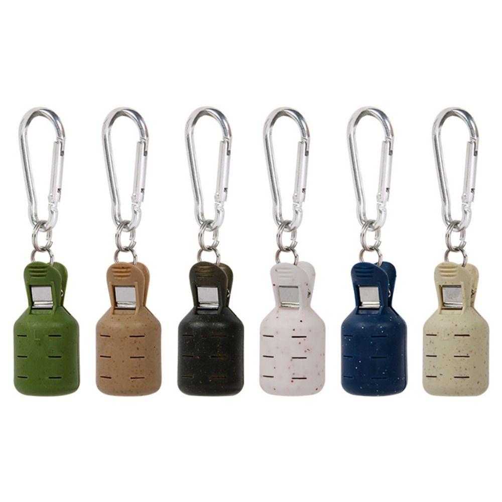 

8PCS ABS Bait Protector with Carabiner Cuttlefish Umbrella Lure Cap Brown-M