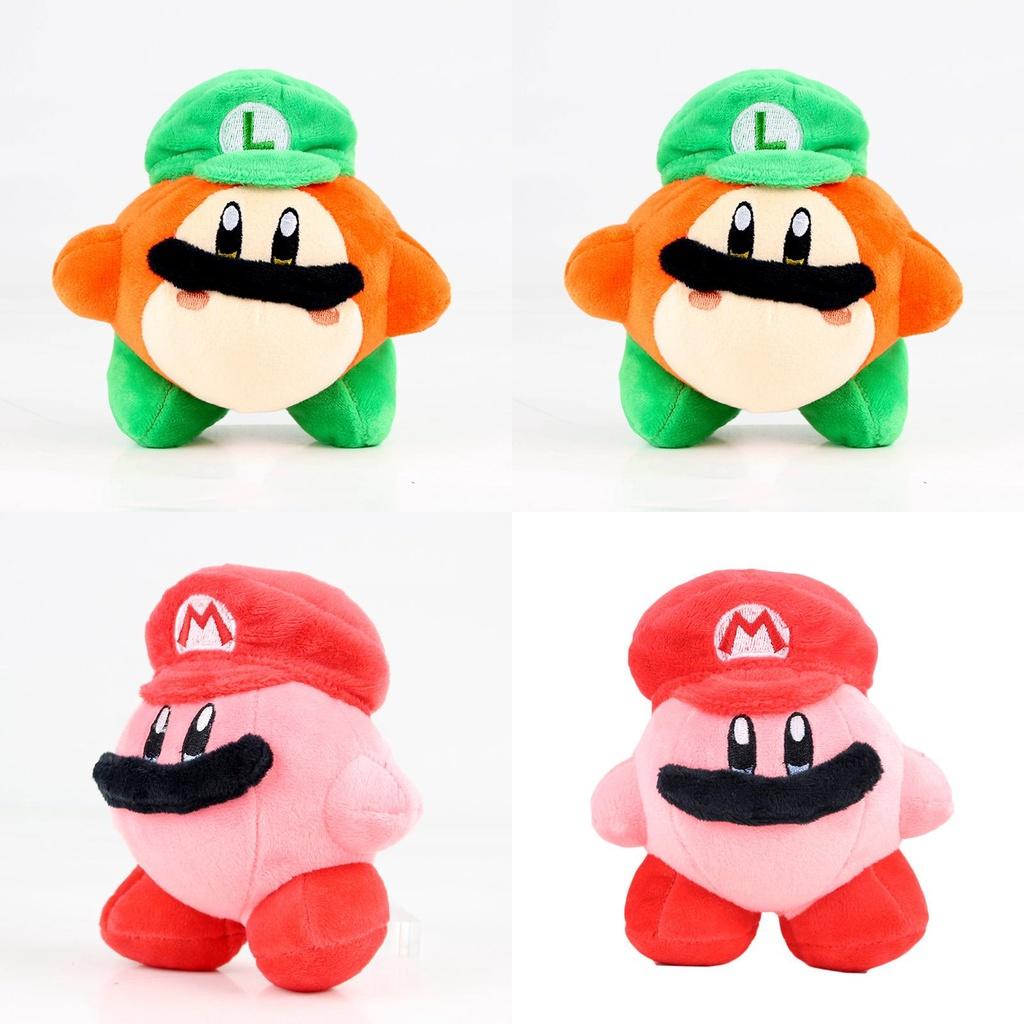 Soft And Cuddly Kirby Waddle Dee Plush Toy Featuring Mario Luigi Hat For Children