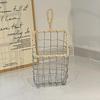 Woven Wire Wire Storage Basket Hollow out Storage Bin Decoration Storage Basket  Home