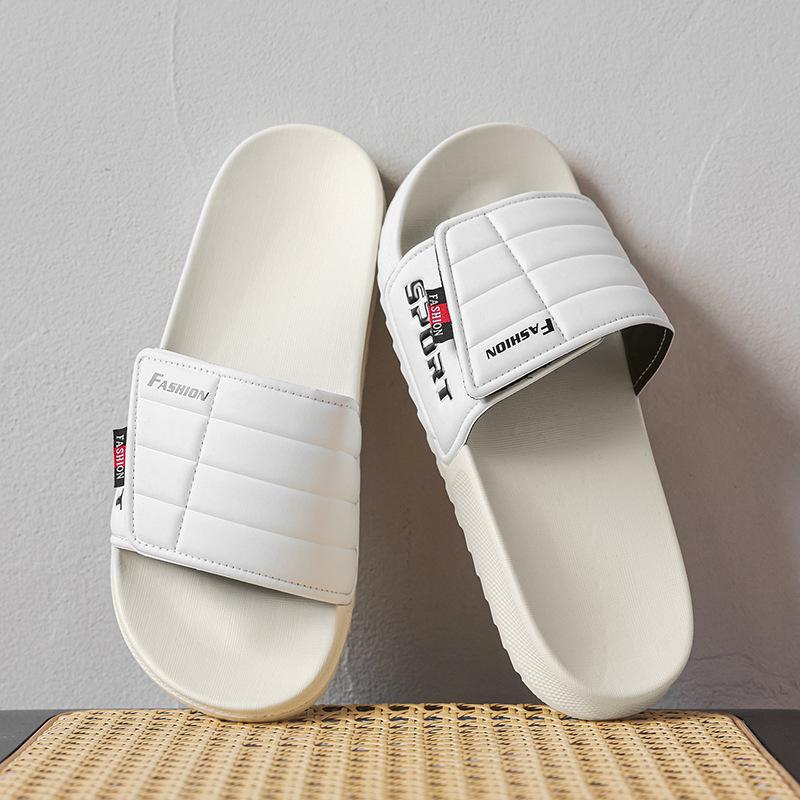 Men s Korean Style Summer Casual Slippers - Versatile EVA Single Strap Beach Shoes 44