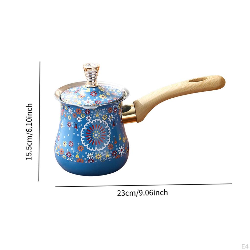 Camping Coffee Pot with Comfortable Grip And Lid for Induction Cooking