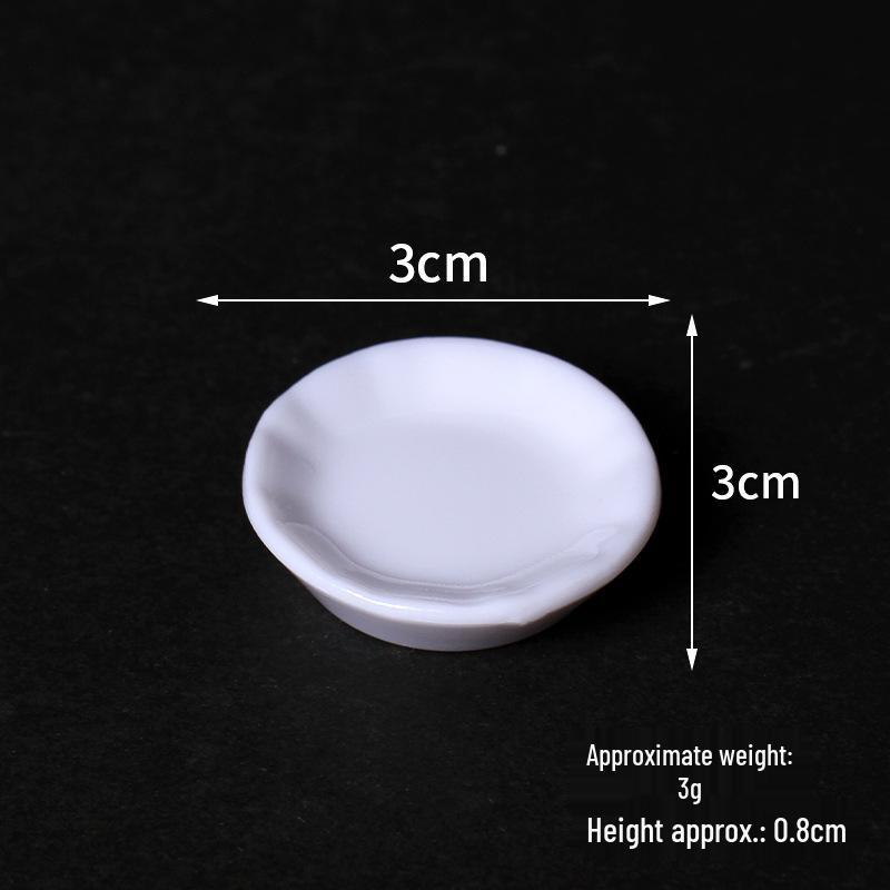Miniature Tableware Set: Dollhouse Plates & Dishes for DIY Role-Playing Scenarios