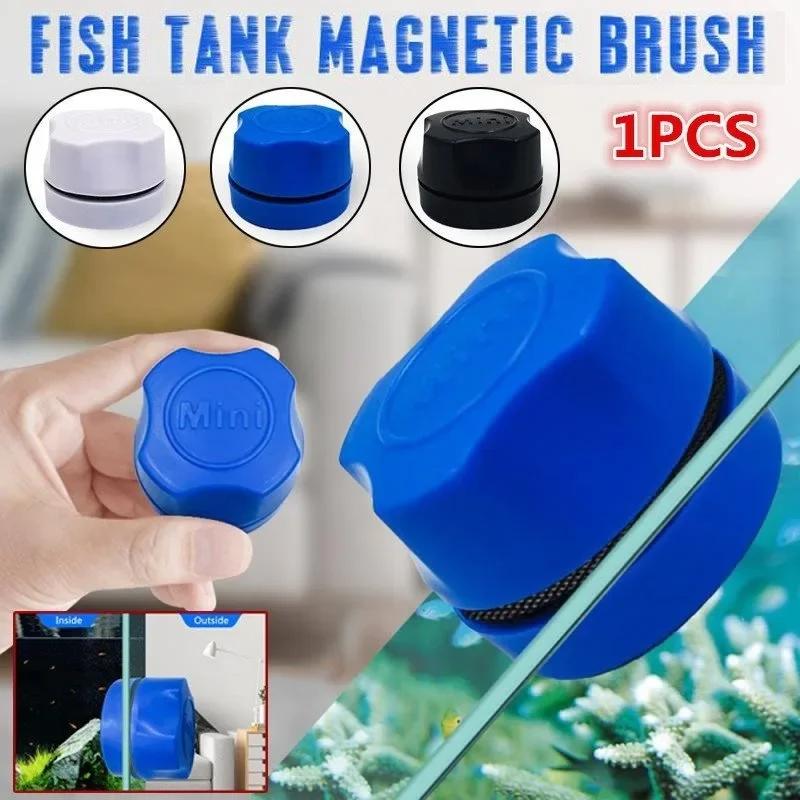 Aquarium Doppelseitige Reinigungsbürste Aquarium Magnetischer Glasreiniger Bürsten Entfernen Moosbürsten