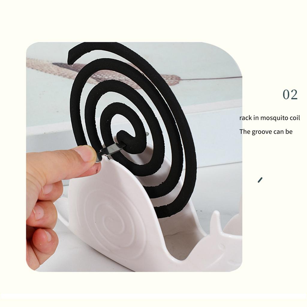 Repeller Incense Stick Holder With Storage Tray Incense Coil Snail Holder Rack Bedroom Living Room Fireproof Incense