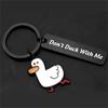 Couples Jewelry Duck Keychain Don’t Duck with Me Duck Pendant  Boyfriend Girlfriend
