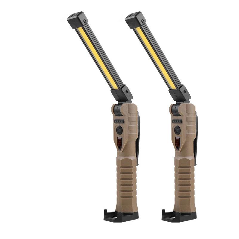 New portable COB LED flashlight USB rechargeable work light magnetic lantern pendant light, work light camping flashlight