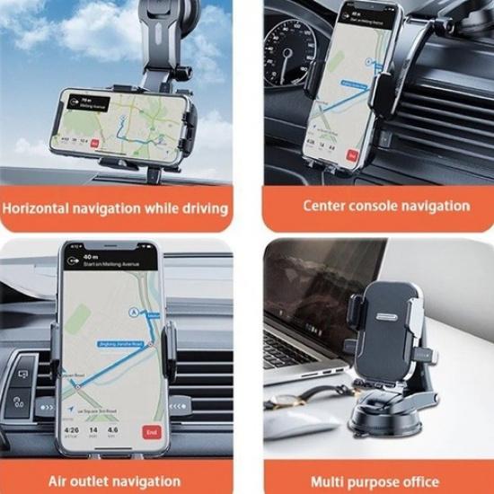 Universal 360° Car Phone Mount Strong Suction Cup Dashboard Windshield Holder US