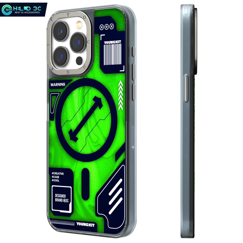 Shining In Dark Youngkit Quicksand Magnetic Case Compatible with Iphone 17/16 Shockproof for Iphone 16 Pro Max Case for Iphone 17 Pro Max Case
