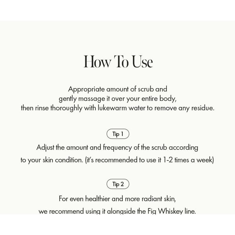 anillO - Fig Whisky Body Scrub