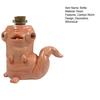 Cartoon Worm Bottle Tabletop Decorative Worm Vase Resin Worm Figurine Bottle Cabinet Shelf Decoration Gift for Novel Vase Collectors