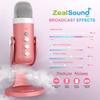 ZealSound Kondensatormikrofon, unidirektional, mit Echo-Funktion, für Konferenzen, Gameplay-Durchläufe, Tablets, Telefon-/Pad-Aufnahme, YouTube, Live-Co