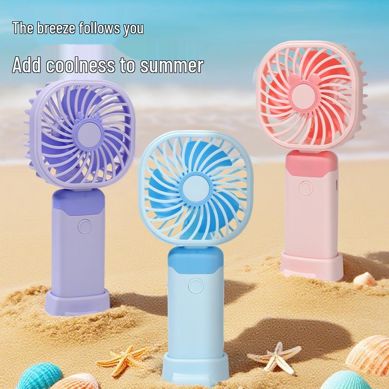 Multifunctional USB Rechargeable Mini Handheld Fan LY2001 Handheld Fan (Round)