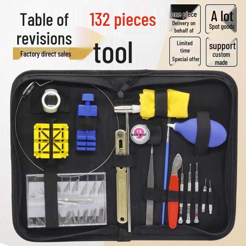 149-Piece Watch Repair & Disassembly Tool Set with Opener in Handy Tool Bag