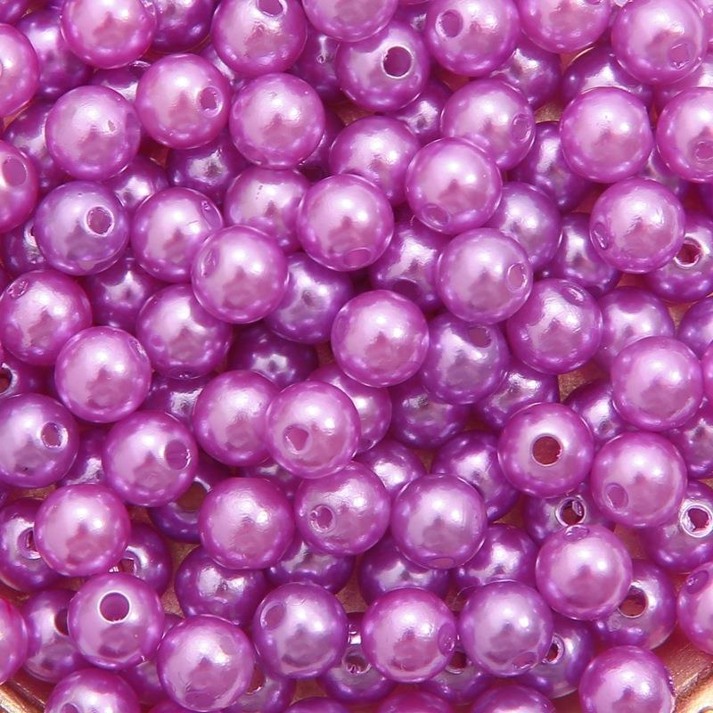 Diy Handmade Beading Material Abs Acrylic Pearl Loose Bead Round Bead Making Bracelet Necklace Earrings Jewelry Accessories