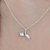 Women's Daily Dolphin Tail Ball Chain Necklace