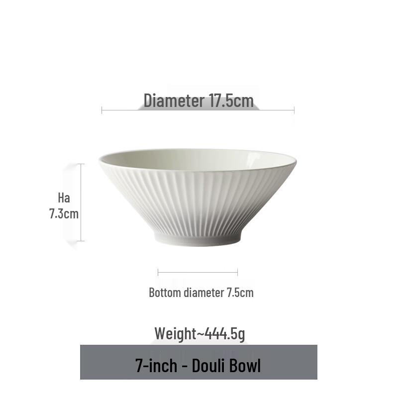 ZISIZ Japanese Style Ceramic Ramen Bowl