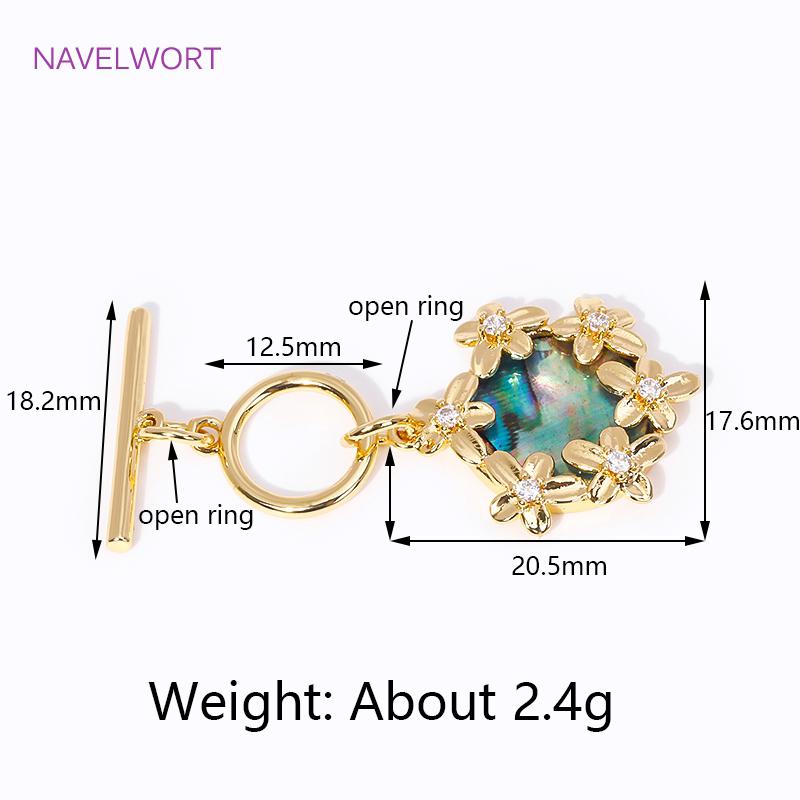 Multi Types Trendy 18K Gold Plated OT Clasps Toggle Clasps Connector For Bracelet Necklace Making DIY Jewelry Accessories