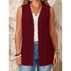 Cardigan lavorato a maglia trasparente aperto davanti da donna Oversize Estivo Leggero Traspirante Top Monocolore Loungewear da Vacanza