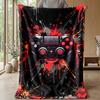Graffiti Game Controller Theme blanket Lightweight Warm Flannel Blanket Decorative Throw Blanket for Home Decoration
