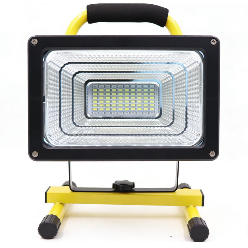 Portable LED Floodlight with Telescopic Stand for Emergency, Engineering, and Night Market Use.