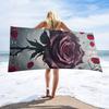 Rose pattern Beach Towel for Family stuffs friends Gifts Quick-Dry Sand free For Bath Yoga Tourism Beach Camping Swimming GYM