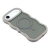 For iPhone 17 Air Case Compatible with MagSafe TPU+PC Phone Back Cover Skin Touch Wave Shape