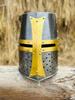 Medieval Templar Crusader Knight Helmet,Prop,Cosplay,Steel,Reenactment Role play,Halloween Costume,Wearable Helmet, Gift, Husband,Men Gift