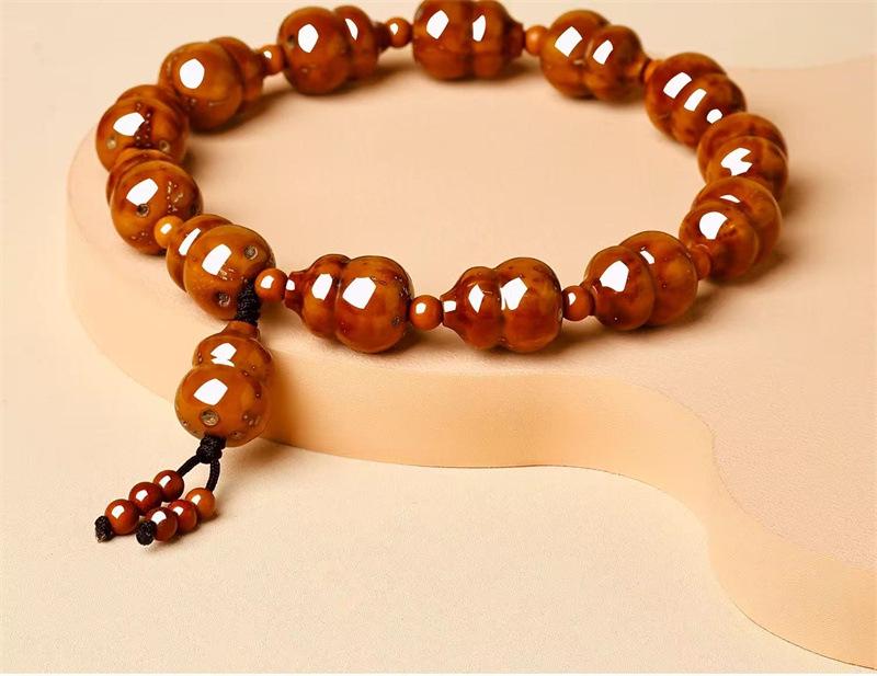 Authentic Chinese Purple Gold Gourd Bracelet for Women - Gift for Boyfriend