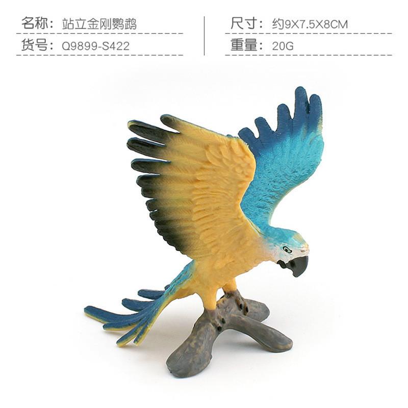 Exquisite Pvc Animal Models Featuring Snowy Owl Bald Eagle Macaw And Seagull Static Decor