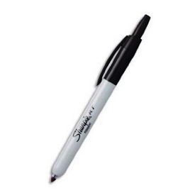 Marqueur permanent - Sharpie RT - Marqueur permanent rétractable - pointe ogive - noir