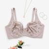 Plus Size Lace Bralette Women Thin Brassiere with Wire No Foam Pad 75C 80D 100C 105D