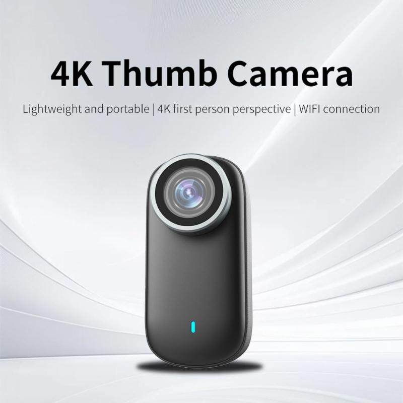 Magnetic 4K Thumb Camera Rotatable Mount Long Battery Service 1080P Vertical Mode Type C Charging Real Time Preview