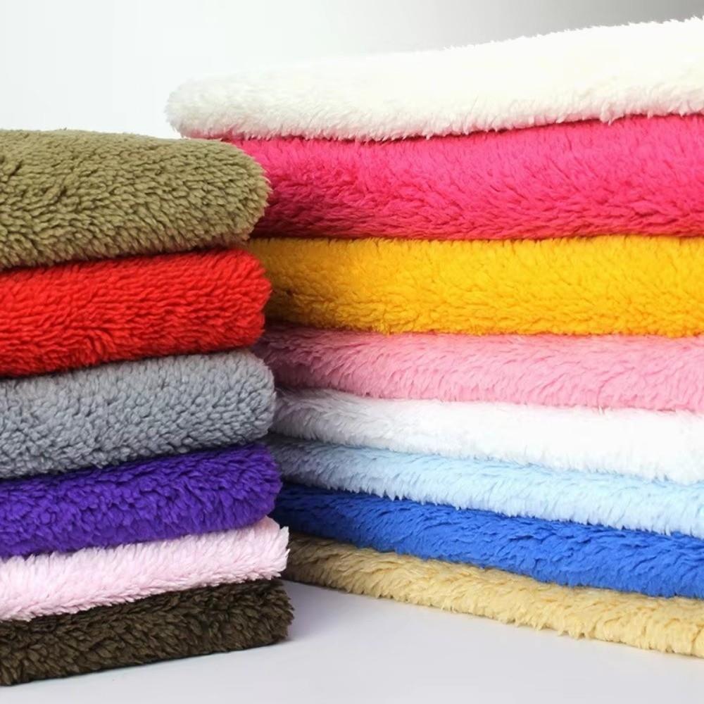 Superweicher Lammveloursstoff 160*100cm Bekleidungsmaterial Einseitiger Veloursstoff Heimtextilien