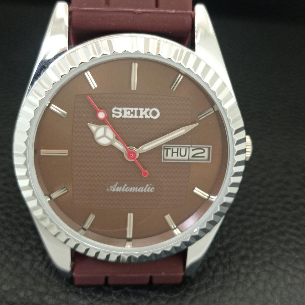 REFURBISHED SEIKO AUTOMATIC 6309A JAPAN MENS VINTAGE BROWN DIAL WATCH a443170-1