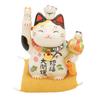 Ennekoya Maneki Neko with Chirimen Collar and Feng Shui This Mini Cat Figurine Brings Good and A Perfect Gift for a Store Opening or A Popular Gift