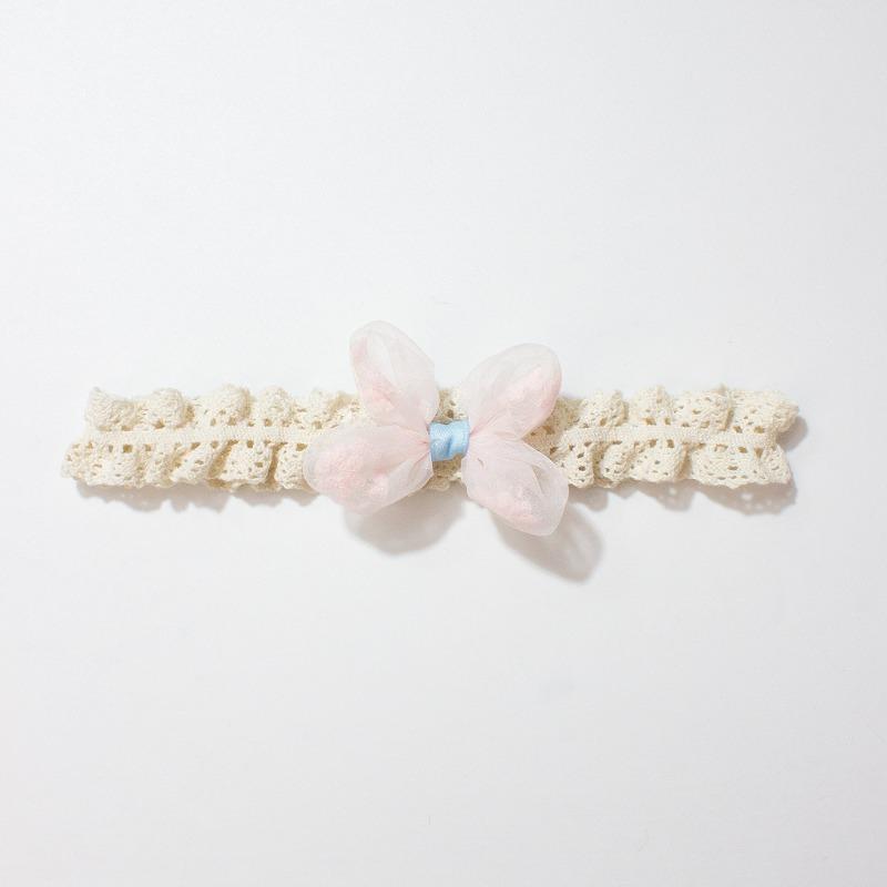 New Baby Head Flower, Lace Bow Baby Elastic Fontanelle Headband, Children's Headgear
