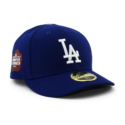 MLB 2025 Opening Game Tokyo Series Model Cap LP59FIFTY Los Angeles Dodgers MLB TOKYO SERIES LOW CROW CAP LA DODGERS Hat 5950 LC LP Authentic Shohei