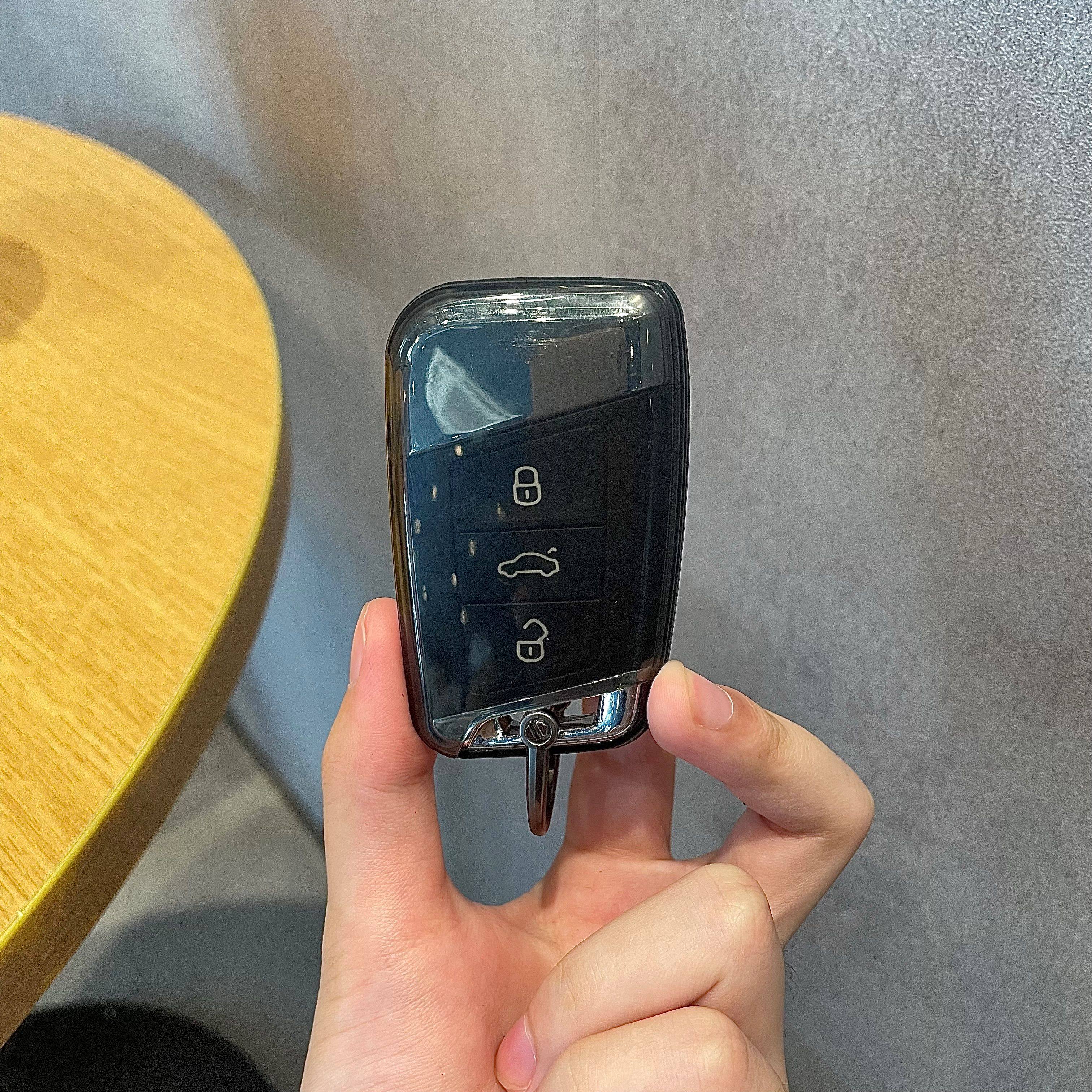 

Nano Black Tpu For Volkswagen For Vw For Magotan B8 Superb Skoda A7 Passat Remote Car Key Case Cover Fob Keyring Key Protector
