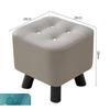 Home Living Room Tea Table Stool Solid Wood Sofa Stool Pedal Door Change Shoes Low Stool Cat Scratch Leather Pier