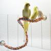 30/55/80/105cm Kleurrijk Papegaaitouw Hangend Gevlochten Parkiet Vogelkooi Kaketoe Speelgoed Huisdier Standaard Accessoires Ladder Schommel Benodigdheden